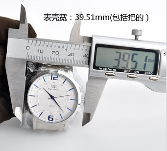 天王表GS3654S表壳宽39.51mm