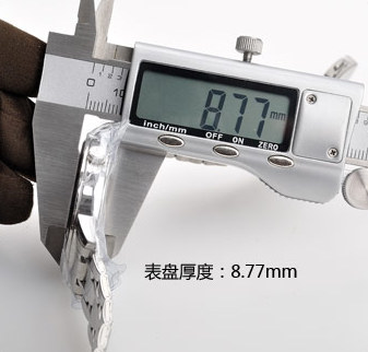 天王表GS3654S表盘厚度8.77mm